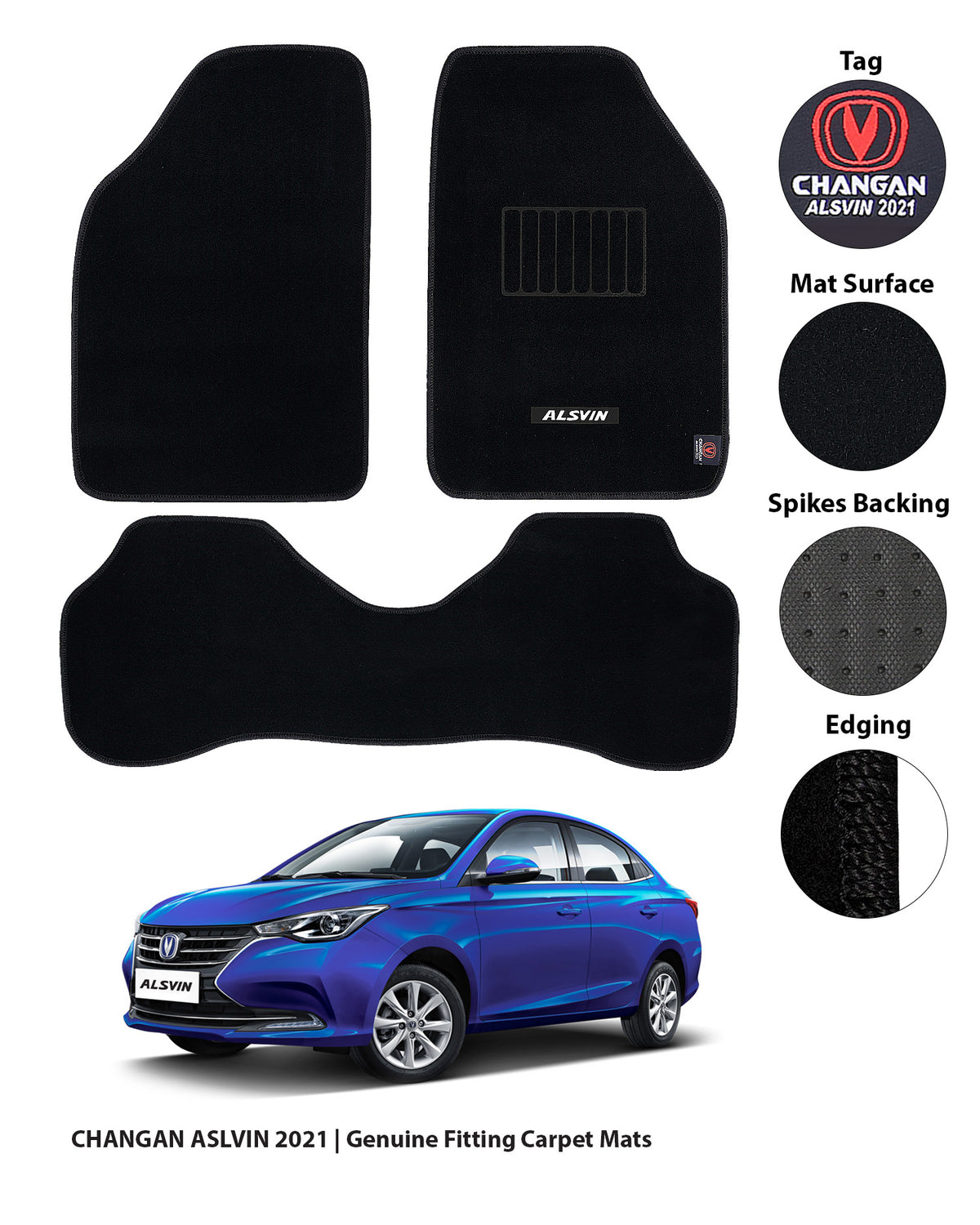 CHANGAN ALSIVIN 2021-2024 EXECUTIVE CAR FLOOR MAT