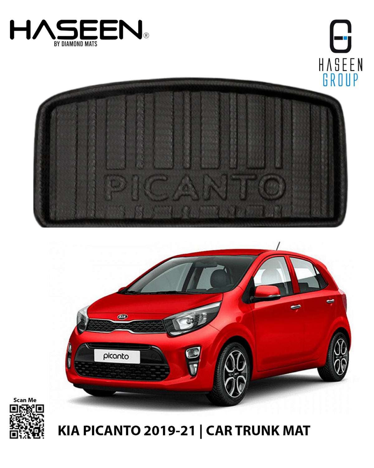 KIA PICANTO 2019-PRESENT CAR TRUNK EVA MAT