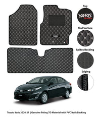 TOYOTA YARIS 2021-PRESENT 7D LUXURY CAR FLOOR MAT