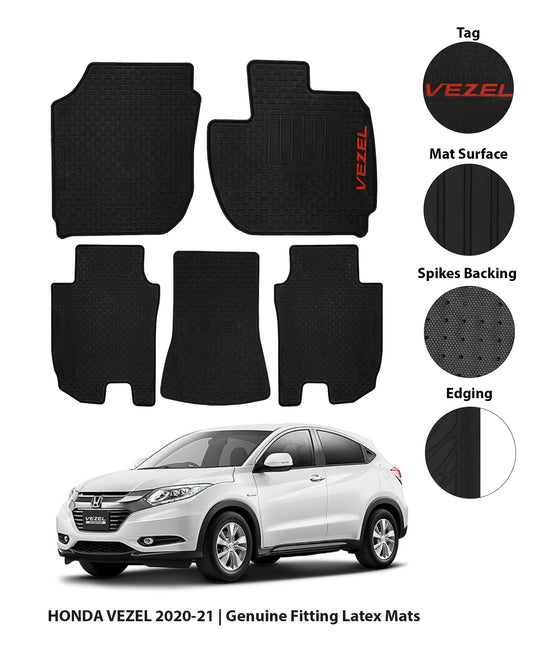 HONDA VEZEL 2014-2021 LATEX RUBBER CAR FLOOR MAT