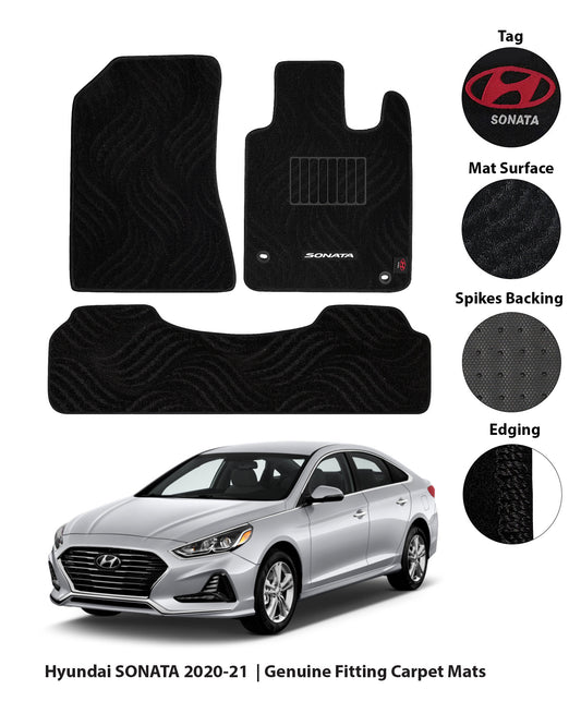 HYUNDAI SONATA 2021-PRESENT PREMIUM CARPET CAR FLOOR MAT