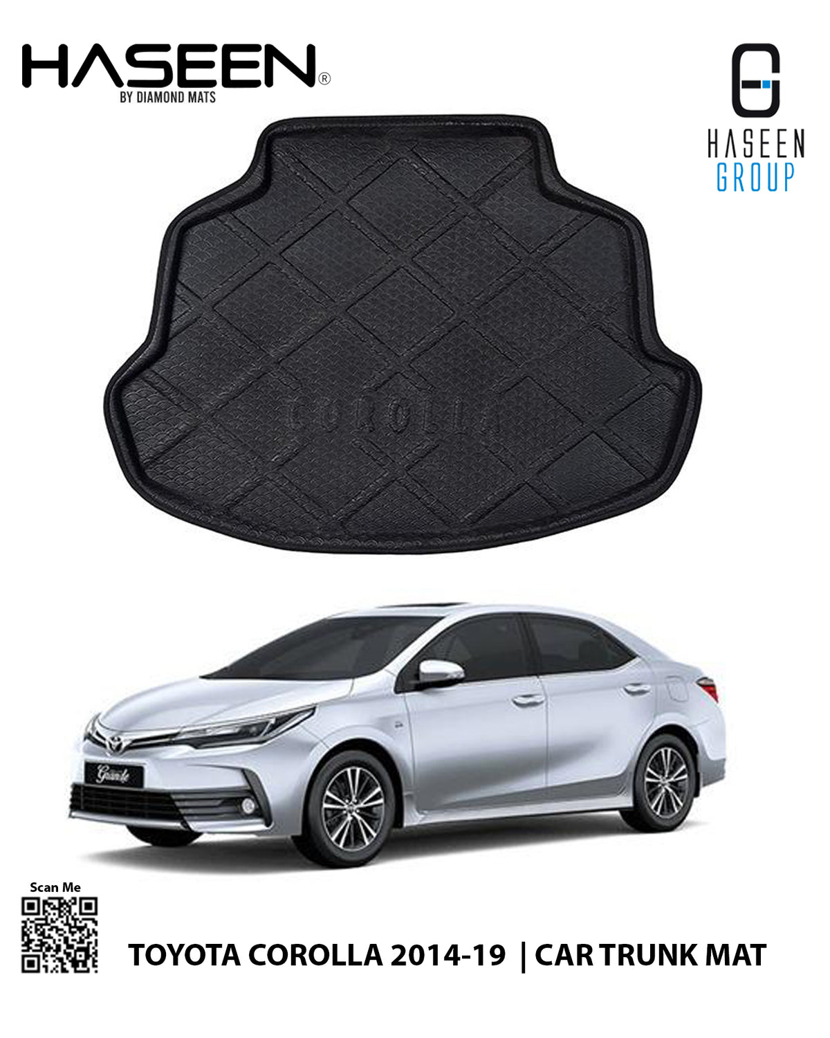 TOYOTA COROLLA 2014-PRESENT CAR TRUNK EVA MAT