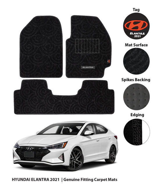 HYUNDAI ELANTRA 2021-PRESENT PREMIUM CARPET CAR FLOOR MAT