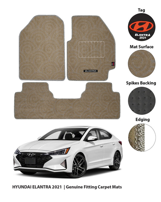 HYUNDAI ELANTRA 2021-PRESENT PREMIUM CARPET CAR FLOOR MAT