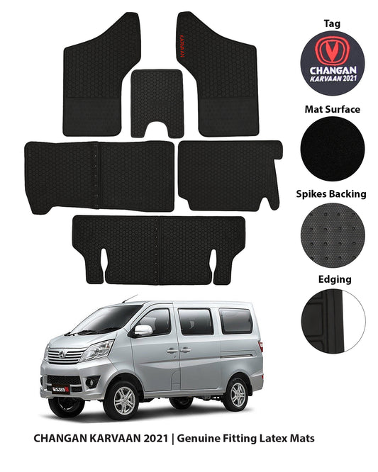 CHANGAN KARVAAN 2021-2024 LATEX RUBBER CAR FLOOR MAT