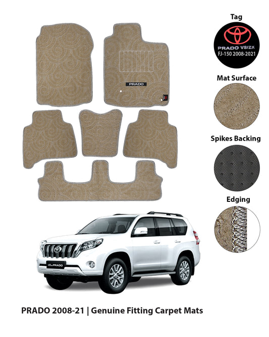 TOYOTA PRADO 2008-2021 PREMIUM CARPET CAR FLOOR MAT