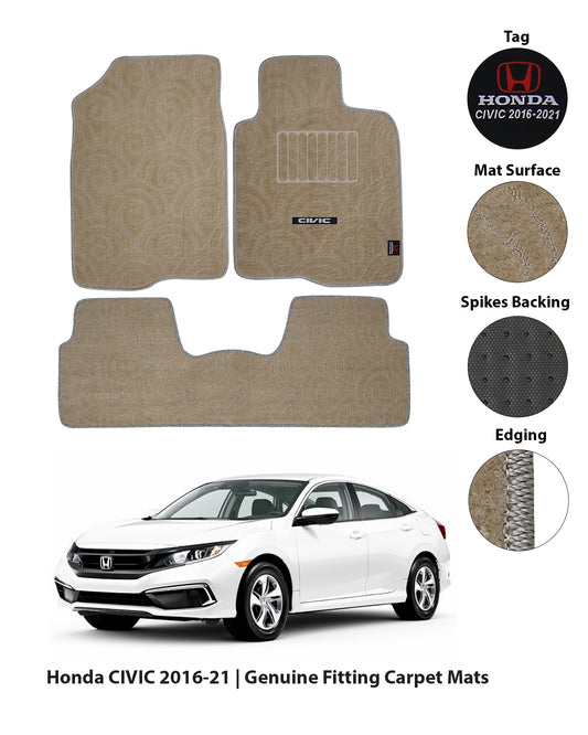 HONDA CIVIC X 2016-2021 PREMIUM CARPET CAR FLOOR MAT