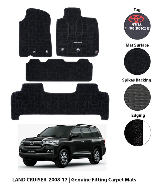 TOYOTA LAND CRUISER 2009-2022 PREMIUM CARPET CAR FLOOR MAT