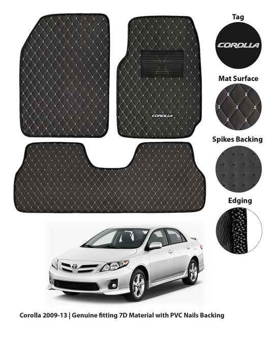 TOYOTA COROLLA 2009-2013 7D LUXURY CAR FLOOR MAT