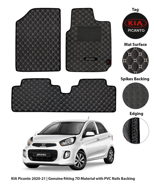 KIA PICANTO 2019-PRESENT 7D LUXURY CAR FLOOR MAT