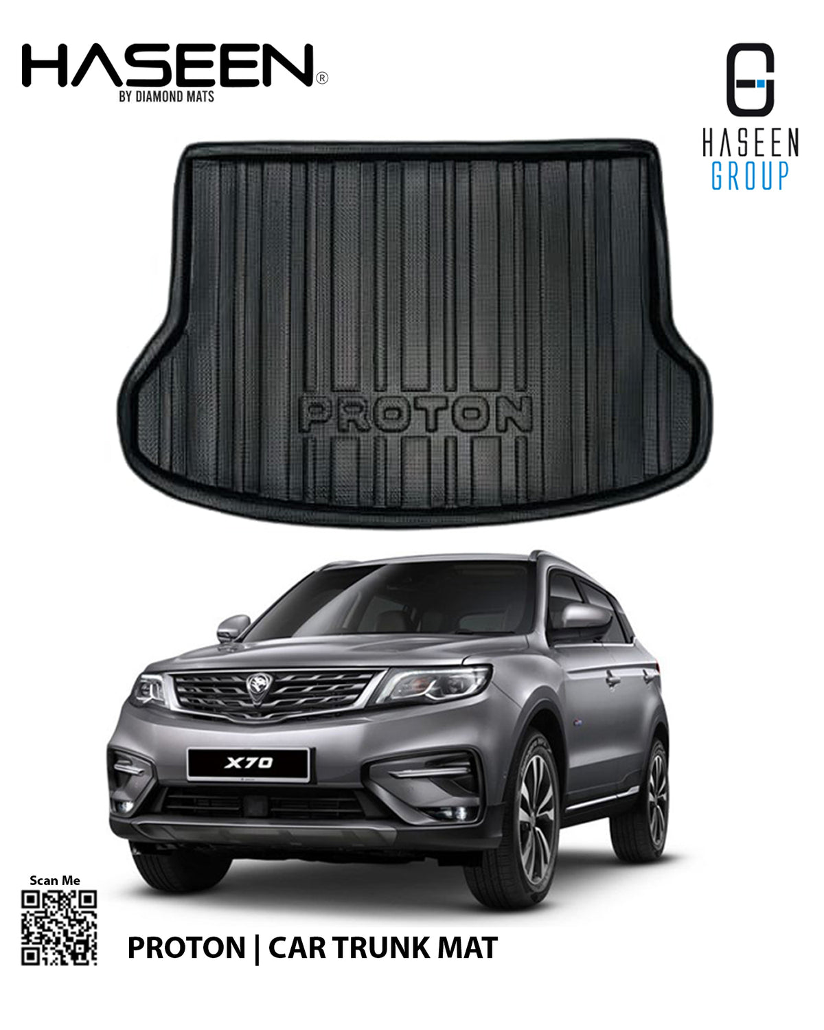 PROTON X70 2021-PRESENT CAR TRUNK EVA MAT