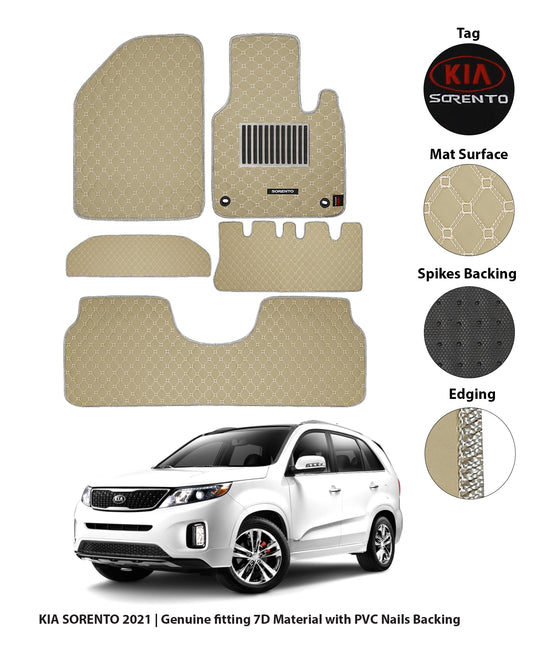 KIA SORENTO 2021-PRESENT 7D LUXURY CAR FLOOR MAT