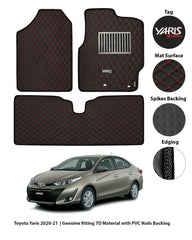 TOYOTA YARIS 2021-PRESENT 7D LUXURY CAR FLOOR MAT