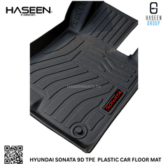 HYUNDAI SONATA 2021-2024 9D TPE PLASTIC HEAVY DUTY CAR FLOOR MAT
