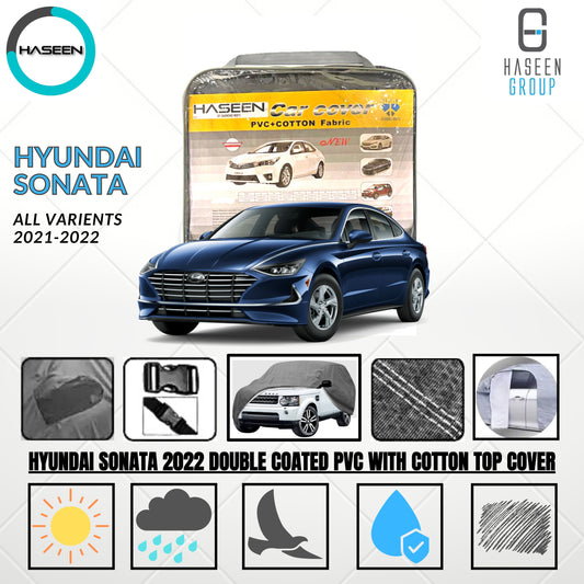 HYUNDAI SONATA 2021-PRESENT DOUBLE COAT PVC WITH COTTON CAR COVER