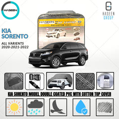 KIA SORENTO 2021-PRESENT DOUBLE COAT PVC WITH COTTON CAR COVER