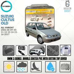 SUZUKI CULTUS OLD 2006-2016 DOUBLE COAT PVC WITH COTTON CAR COVER