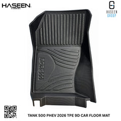 TANK 500 PHEV 2026 9D TPE Floor Mats – Custom Fit Full Coverage Waterproof 5 Seater SUV | Haseen