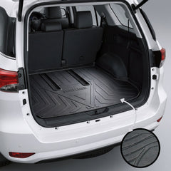 Toyota Fortuner 2014-2026 TPE Trunk Mat – Diggi Tray Boot Liner, Custom Fit Waterproof | Haseen
