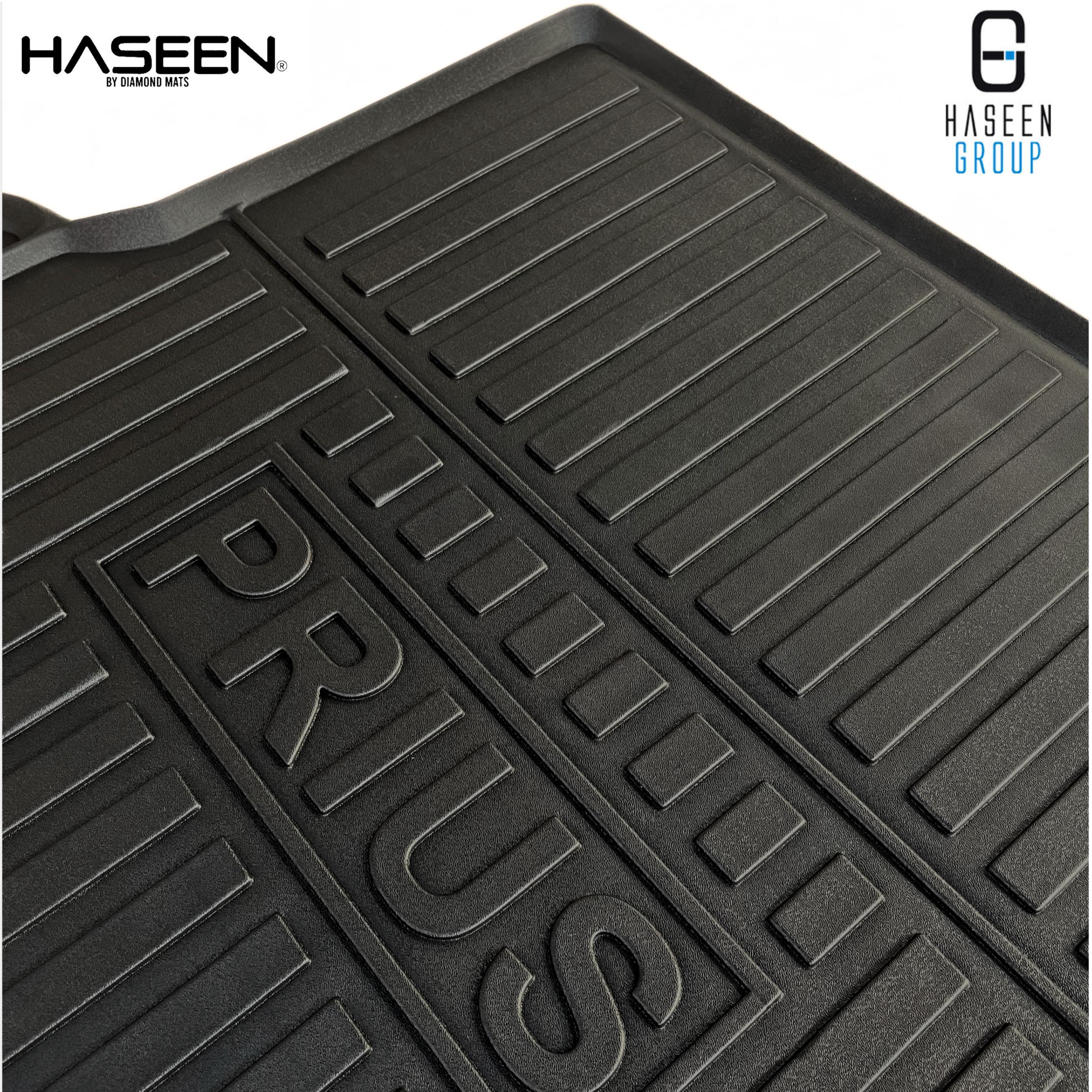Custom trunk liner for Toyota Prius Hybrid 2025 – durable carpet mat with anti-skid backing, enhances interior look while keeping luggage area clean and scratch-free.
