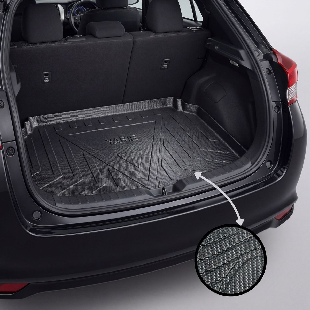 Toyota Yaris Hatchback 2010-2026 TPE Trunk Mat – Diggi Tray Boot Liner, Custom Fit Waterproof | Haseen