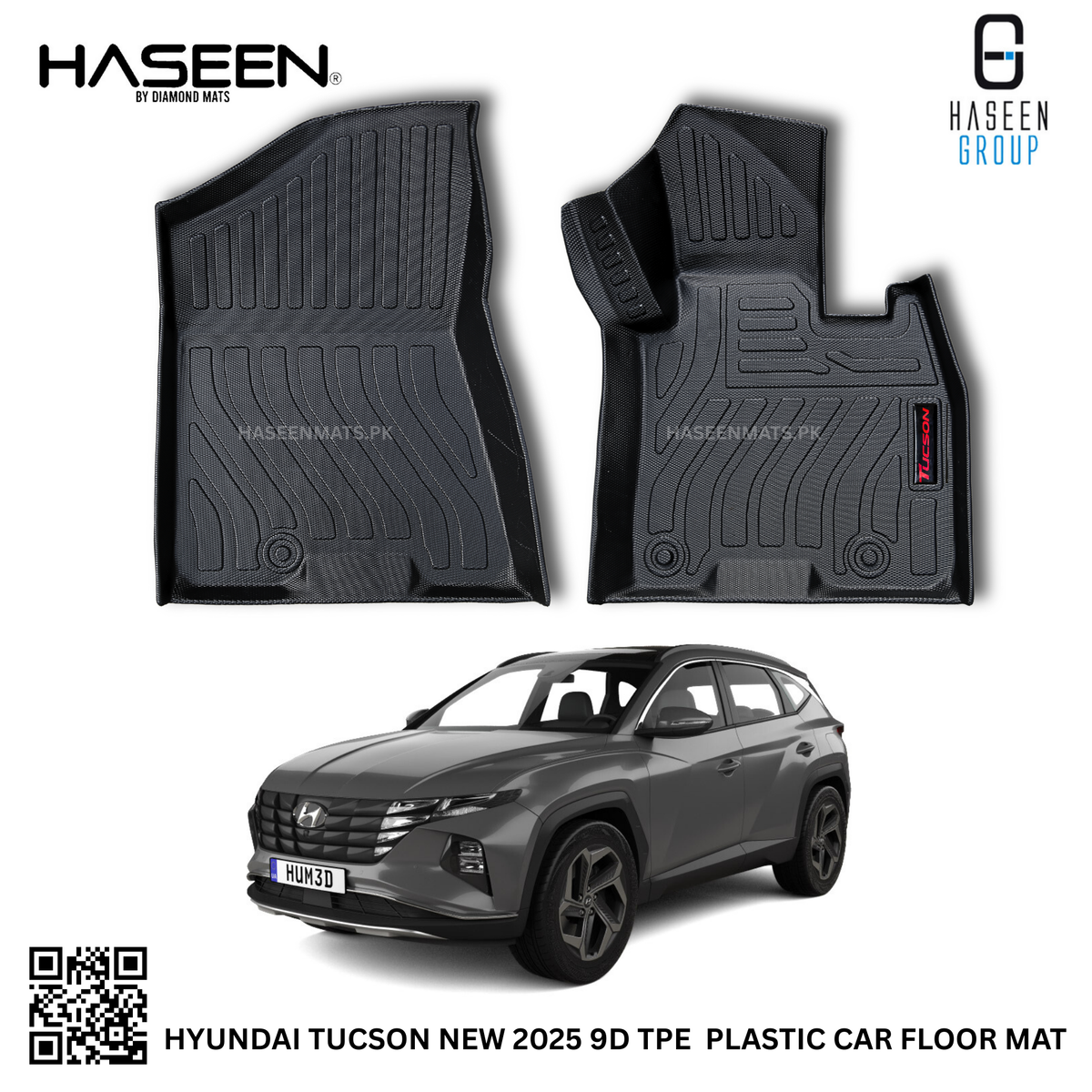 HYUNDAI TUCSON HYBRID NEW 9D TPE PLASTIC HEAVY DUTY CAR FLOOR MAT