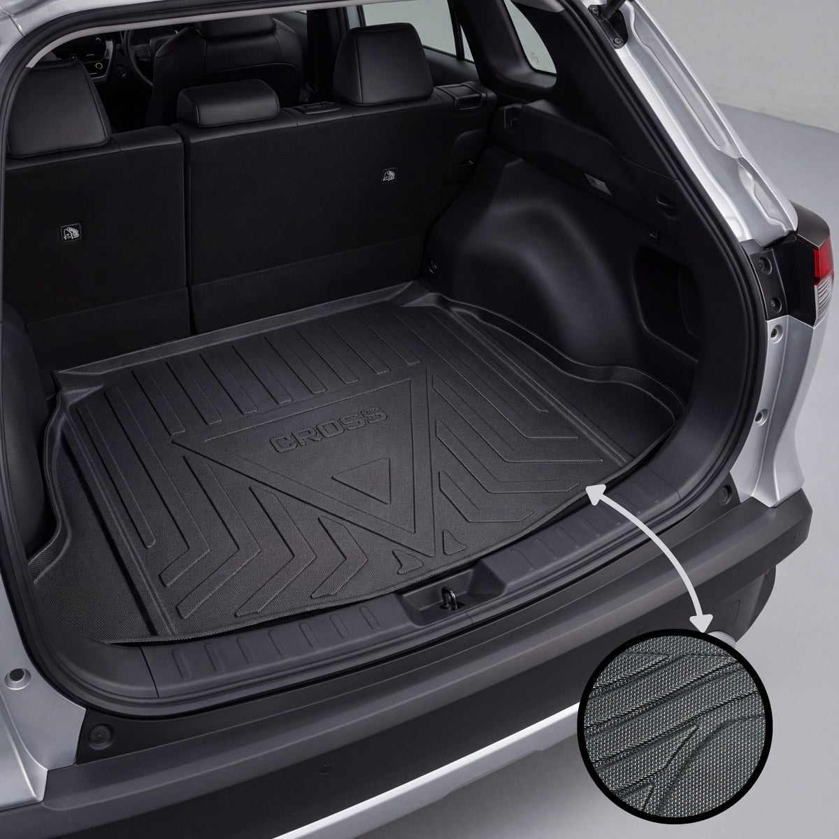 Toyota Cross 2024-2026 TPE Trunk Mat – Diggi Tray Boot Liner, Custom Fit Waterproof | Haseen