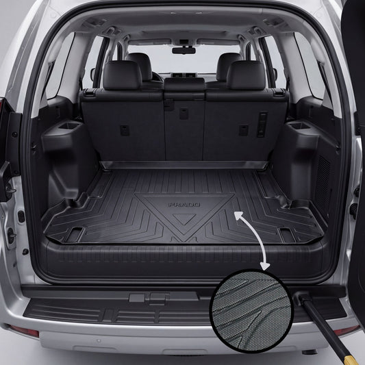 Toyota Prado FJ150 2009-2026 TPE Trunk Mat – Diggi Tray Boot Liner, Custom Fit Waterproof | Haseen