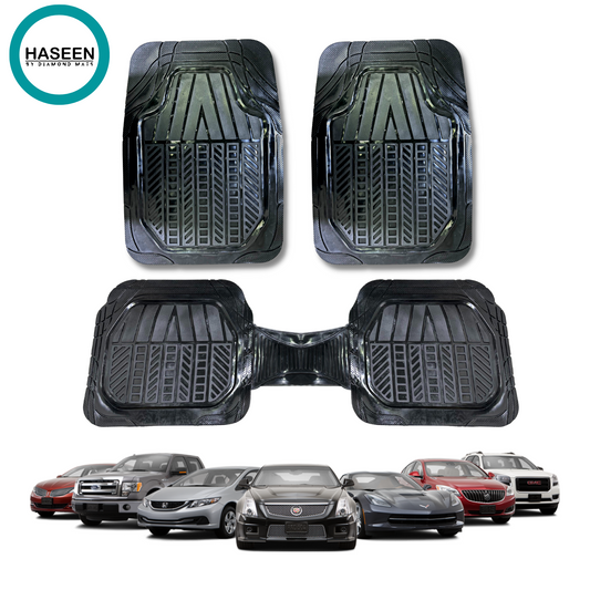 UNIVERSAL 888 3 PIECE PVC DIAMOND SERIES CAR FLOOR MAT