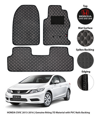 HONDA CIVIC 2013-2015 REBIRTH 7D LUXURY CAR FLOOR MAT