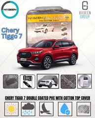 Chery Tiggo 7 Car Top Cover – Waterproof PVC + Cotton, Dustproof Scratchproof | Haseen