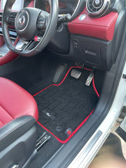 MG HS 2021-PRESENT PREMIUM CARPET RED OUTLINE CAR FLOOR MAT